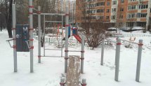 Площадка для воркаута в городе Москва №4867 Маленькая Современная фото