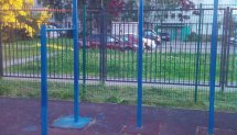 Площадка для воркаута в городе Колпино №4122 Маленькая Современная фото