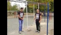Фрагмент программы "The Overtime": упражнения на бицепс от команды Street Workout Crimea