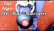 Sai Ngo (UK Bar-Barians) - Training with the added weight