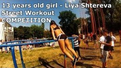 13 years old girl shows awesome street workout movements at Sofiq Workout Competition 2013
