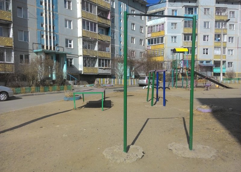 Площадка для воркаута в городе Чита №6365 Маленькая Советская фото