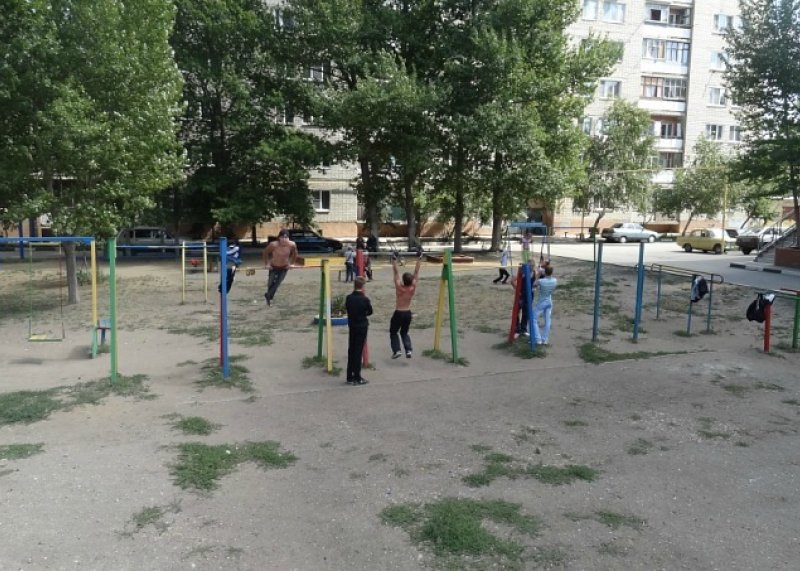 Площадка для воркаута в городе Саратов №753 Маленькая Советская фото