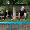 Командная тренировка на спортивной площадке школы № 4 (Курчатов)