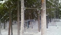 Площадка для воркаута в городе Костомукша №1978 Маленькая Современная фото