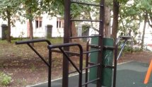 Площадка для воркаута в городе Москва №7096 Маленькая Современная фото