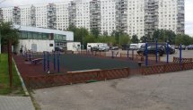 Площадка для воркаута в городе Москва №7302 Маленькая Современная фото