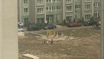 Площадка для воркаута в городе Алматы №7532 Средняя Современная фото