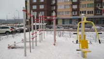 Площадка для воркаута в городе Одинцово №11670 Маленькая Современная фото