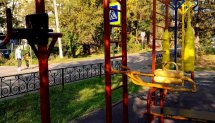 Площадка для воркаута в городе Лесной №12647 Средняя Современная фото