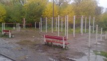 Площадка для воркаута в городе Артёмовский №1829 Средняя Современная фото