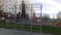 Площадка для воркаута в городе Новосибирск №4151 Маленькая Советская фото
