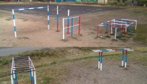 Площадка для воркаута в городе Бутурлиновка №59 Средняя Современная фото