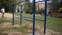 Площадка для воркаута в городе Дмитров №1117 Большая Современная фото