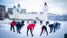 В Курчатове 2019-й начали с новогодней пробежки
