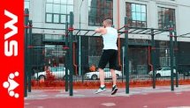 Squats With 180 Degree Turn  #streetworkout  #shorts
