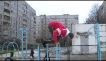 Ievgen Shcherbyna Winter training, Handstand, Front Lever Street Workout.