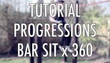 Bar sit x 360 tutorial (street workout calisthenics progressions)