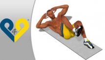 ABS exercise - Alternating Curls to get six pack FAST