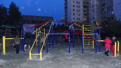 Площадка для воркаута в городе Новосибирск №1345 Средняя Современная фото