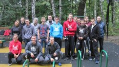 Открытая тренировка The Patriots и участников 100-дневного воркаута (Москва)