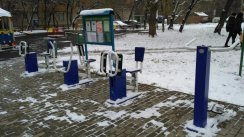 Площадка для воркаута в городе Москва №5955 Маленькая Современная фото