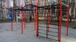 Площадка для воркаута в городе Новосибирск №8450 Средняя Современная фото