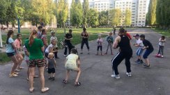 Открытая тренировка на спортивной площадке школы № 4  (Курчатов)