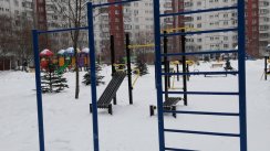 Площадка для воркаута в городе Москва №9302 Маленькая Современная фото
