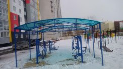 Площадка для воркаута в городе Озёрск №9392 Средняя Современная фото