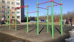 Площадка для воркаута в городе Соликамск №9635 Маленькая Хомуты фото