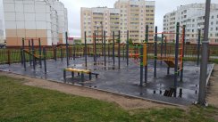 Площадка для воркаута в городе Солигорск №9644 Маленькая Хомуты фото