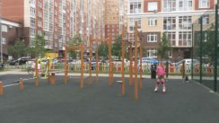 Площадка для воркаута в городе Москва №9761 Средняя Современная фото