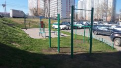 Площадка для воркаута в городе Красноярск №11356 Маленькая Современная фото