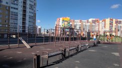 Площадка для воркаута в городе Челябинск №11373 Большая Современная фото