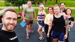 Традиционная воскресная общая тренировка на Столетова (Минск)