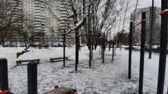 Площадка для воркаута в городе Москва №11705 Маленькая Современная фото
