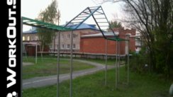 Площадка для воркаута в городе Барнаул №881 Средняя Современная фото