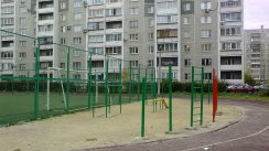 Площадка для воркаута в городе Челябинск №1252 Средняя Современная фото