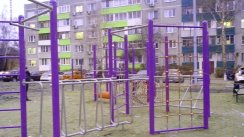 Площадка для воркаута в городе Домодедово №2631 Маленькая Современная фото