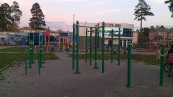 Площадка для воркаута в городе Верхняя Пышма №4354 Маленькая Современная фото