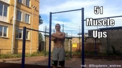 51 muscle ups in one set (51 Выход на две )