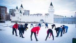 В Курчатове 2019-й начали с новогодней пробежки