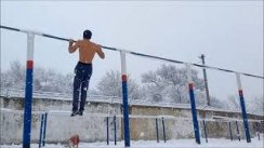 SNOWY CALISTHENICS