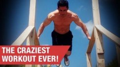 COOLEST BODYWEIGHT WORKOUT!!  (It's Hell)
