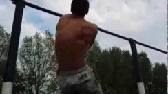 9 One arm pull ups