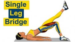 накачать ягодицы: Single Leg Bridge