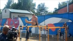 Открытие площадки для занятий street workout в Барнауле