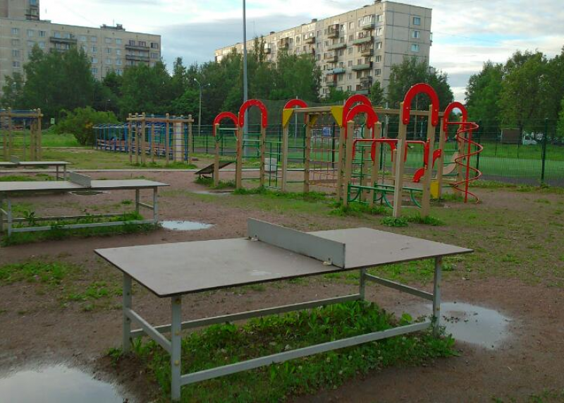 Площадка для воркаута в городе Санкт-Петербург №3063 Средняя Современная фото