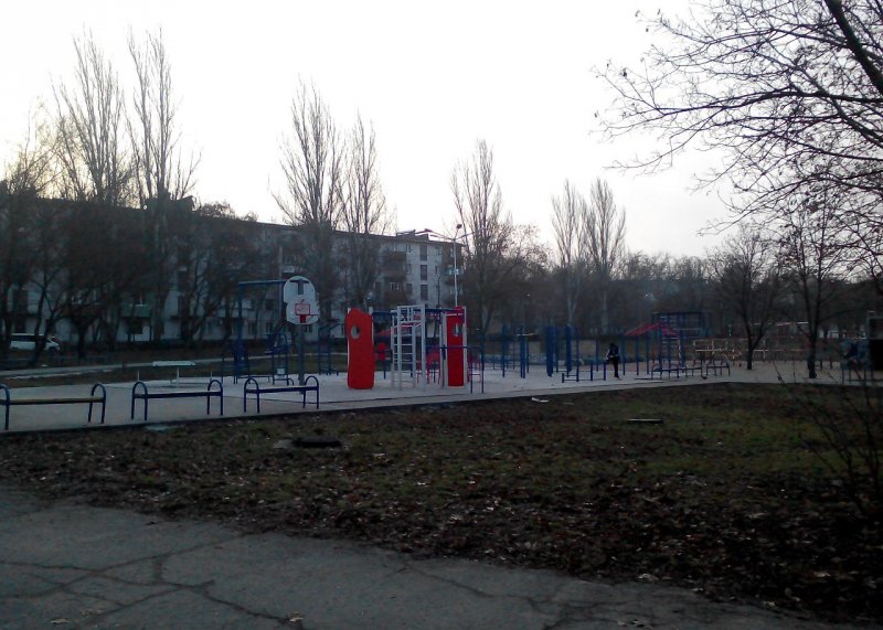 Площадка для воркаута в городе Запорожье №4941 Большая Современная фото
